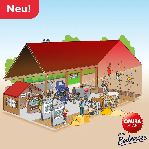 Ravensburger Spieleland_Neuheit 2022 OMIRA-Milchscheune